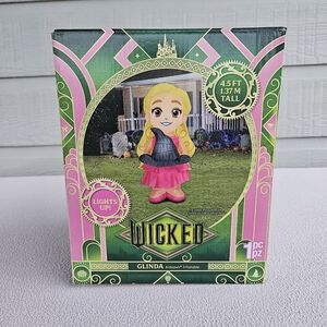 Gemmy Wicked Glenda Airblown Inflatable Pink Good Witch 4.5' LED Wizard of Oz